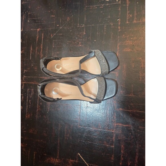 Sparkly Strap Dress Sandals 3 Inch Block Heel Elegant Party Shoes for Women - Picture 11 of 11